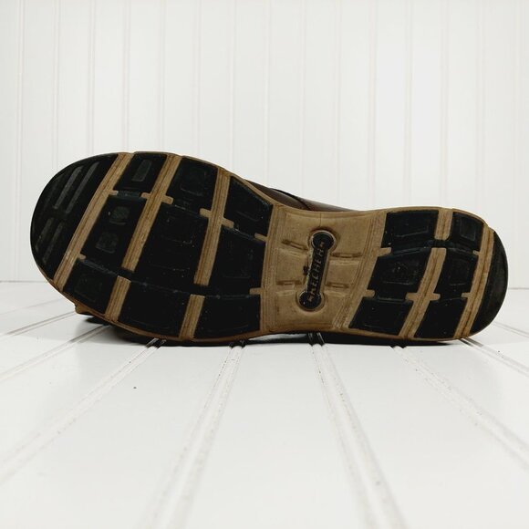 Skechers Harper Melden Men's Casual Lightweight Brown Leather Lace Up Shoes A739 - Picture 10 of 11